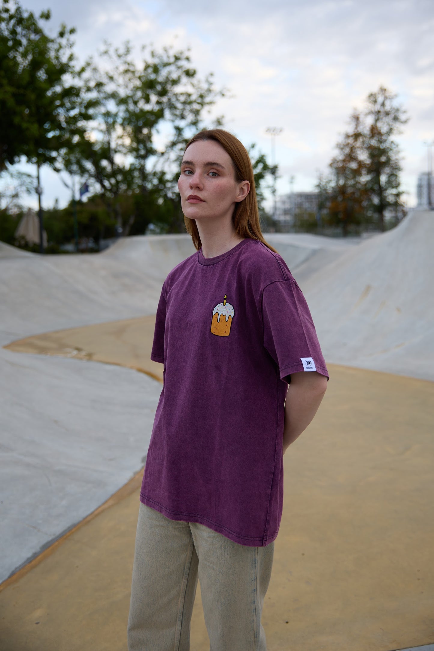 Shalom washed T-shirt