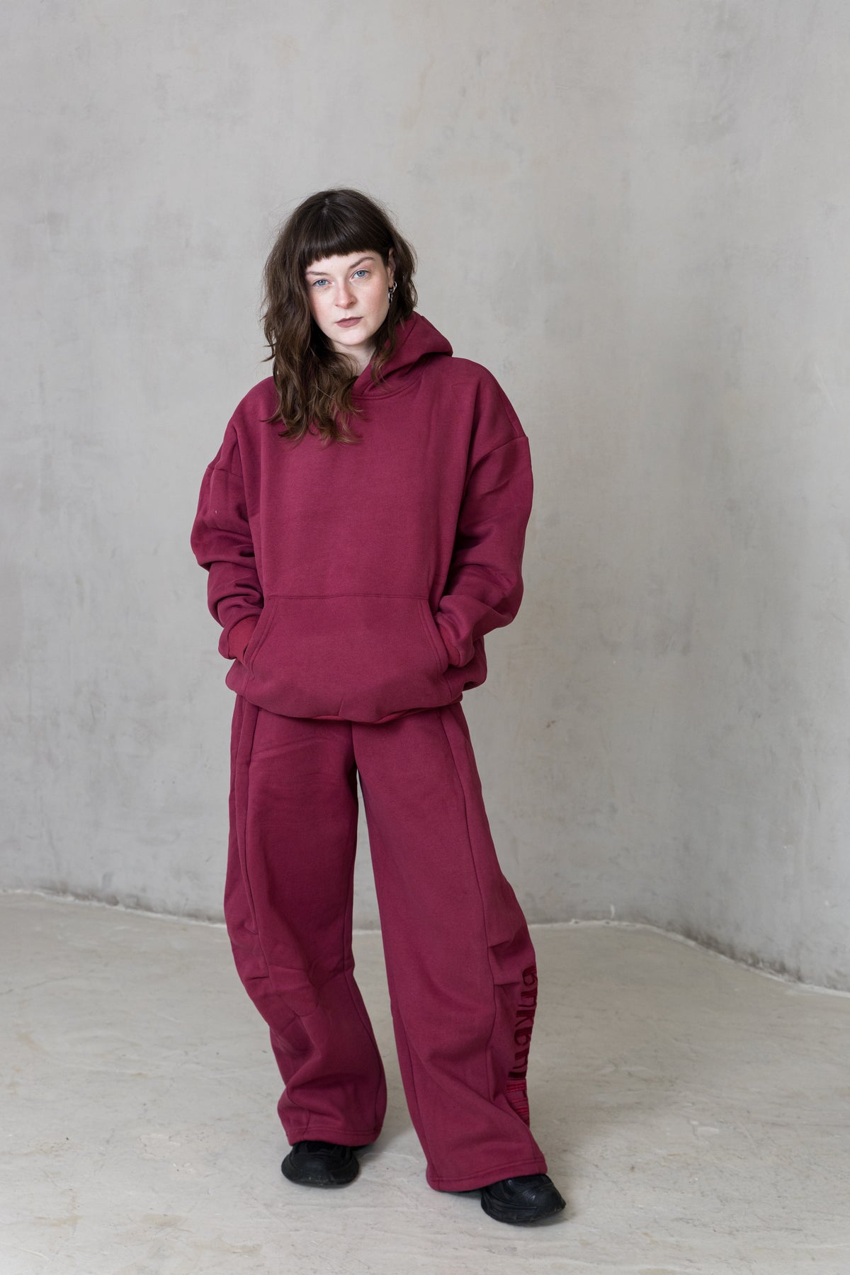 Spiced Wine Wide-Leg Pants