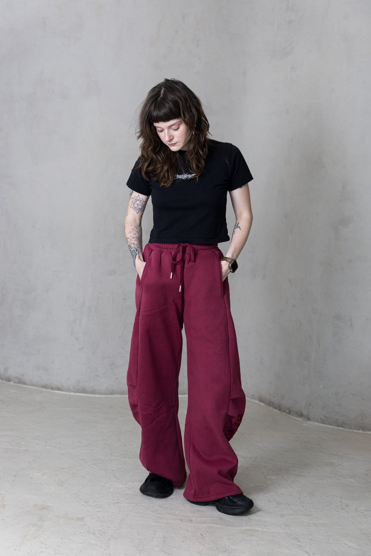 Spiced Wine Wide-Leg Pants