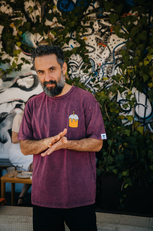 Shalom washed T-shirt