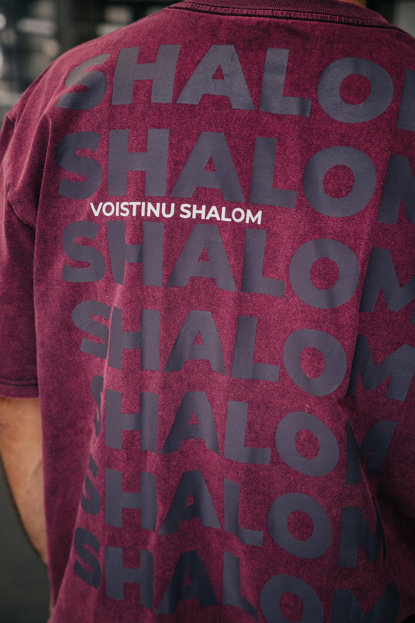 Shalom washed T-shirt